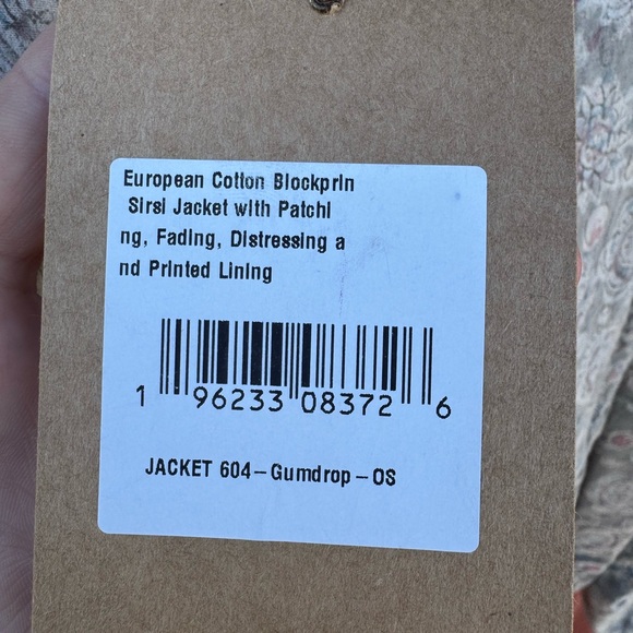 Magnolia Pearl Blockprint Sirsi Jacket Gumdrop NWT - Picture 2 of 16